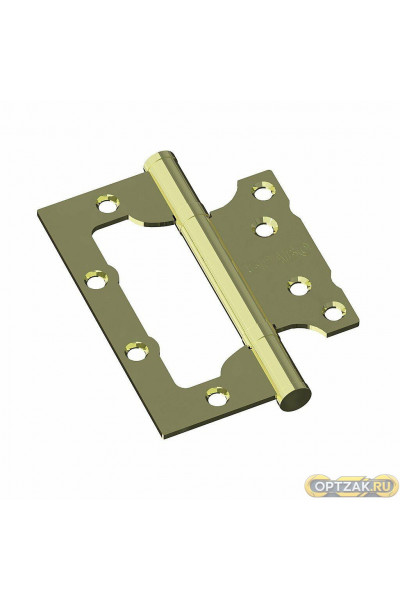Петля без врезки стальная Bravo F-4-2BB 100*75*2,5 G Золото (универс.)
