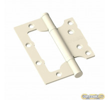 Петля без врезки стальная Bravo F-4-2BB 100*75*2,5 I Слоновая кость (универс.)
