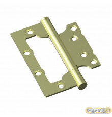 Петля без врезки стальная Bravo F-4-2BB 100*75*2,5 SG МатЗолото (универс.)