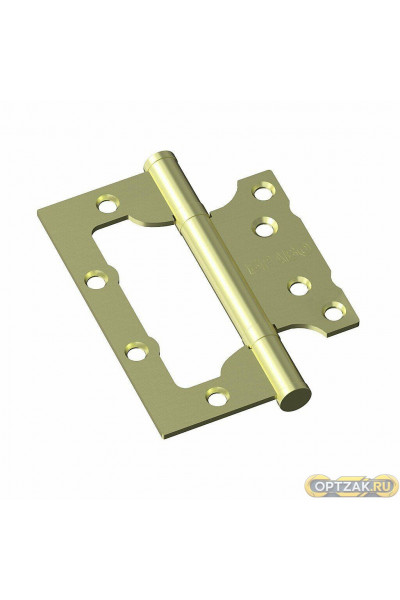 Петля без врезки стальная Bravo F-4-2BB 100*75*2,5 SG МатЗолото (универс.)