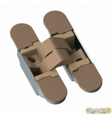 Петля скрытая К1019 3D 110*61,45*26,8/21,2 Бронза (универс., 20 кг)