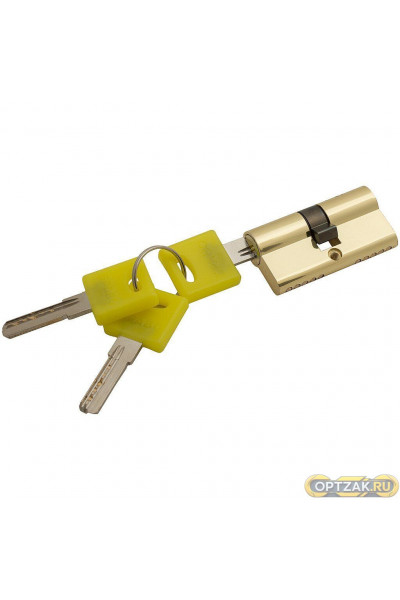 Цилиндр ключ/ключ Bravo ZK-60-30/30 G Золото (ЦАМ, 3 ключа)
