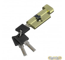 Цилиндр ключ/фиксатор Bravo AРF-60-30/30 G Золото (алюм., 3 ключа)