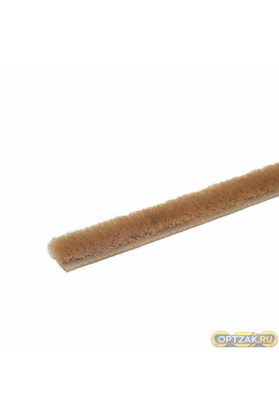 Уплотнитель щеточный самоклеющийся 4Р Светло-бежевый 7*6
