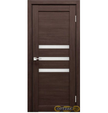 Межкомнатная дверь Велюкс 2 Ясень сноу / Цвет тон Грей / Остекление "Сатинат белое" / Двери Верда