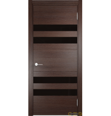 Межкомнатная дверь Турин 10 / Цвет Дуб графит вералинга / Стекло "Лакобель" / Двери Верда