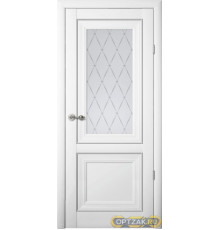 Межкомнатная дверь Рим / Цвет Белый / Стекло "Мателюкс Гранд" / Двери Верда