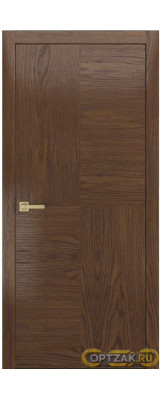 Межкомнатная дверь Plain 2 / Цвет Дуб коньячный / Двери Верда