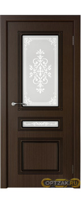 Межкомнатная дверь Стиль / Цвет Венге / Художественное остекление  / Двери Верда