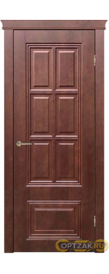 Межкомнатная дверь Сити 5 RAL 9001 / Цвет Тон каштан / Двери Верда