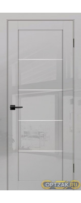 Дверь G-15 / Цвет Агат глянец / белый сатинат / Двери PROFILO PORTE