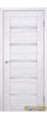 Дверь Лайт-07 nanotex / Цвет Клен айс / белый сатинат / Двери STABILE PORTE