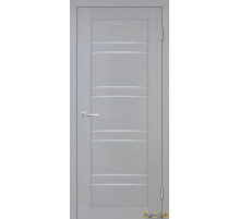 Дверь Деко-19 nanotex soft / Цвет серый тик / белый сатинат / Двери STABILE PORTE