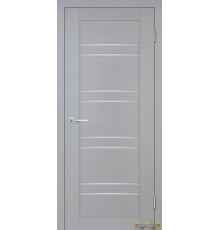 Дверь Деко-19 nanotex soft / Цвет серый тик / белый сатинат / Двери STABILE PORTE