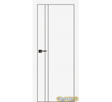 Дверь PX-20 черная кромка с 4-х ст. / Цвет Белый / Двери PROFILO PORTE