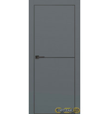 Дверь PX-19 черная кромка с 4-х ст. / Цвет Графит / Двери PROFILO PORTE
