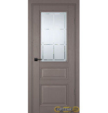Дверь PSU-39 / Цвет Каменное дерево / Сатинат, худ. гравировка / Двери PROFILO PORTE