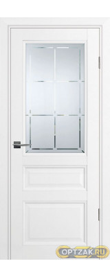 Дверь PSU-39 / Цвет Белый / Сатинат, гравированное / Двери PROFILO PORTE