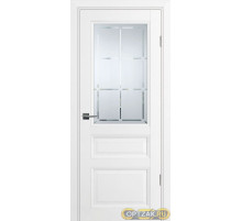 Дверь PSU-39 / Цвет Белый / Сатинат, гравированное / Двери PROFILO PORTE
