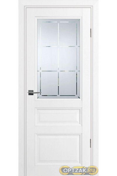 Дверь PSU-39 / Цвет Белый / Сатинат, гравированное / Двери PROFILO PORTE
