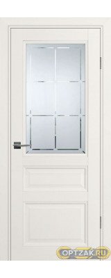 Дверь PSU-39 / Цвет Зефир / Сатинат, худ. гравировка / Двери PROFILO PORTE