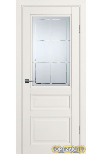 Дверь PSU-39 / Цвет Зефир / Сатинат, худ. гравировка / Двери PROFILO PORTE
