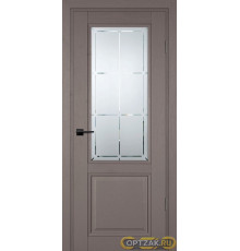 Дверь PSU-37 / Цвет Каменное дерево / Сатинат, худ. гравировка / Двери PROFILO PORTE