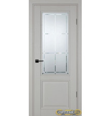 Дверь PSU-37 / Цвет Лунное дерево / Сатинат, худ. гравировка / Двери PROFILO PORTE
