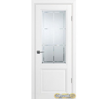 Дверь PSU-37 / Цвет Белый / Сатинат, гравированное / Двери PROFILO PORTE