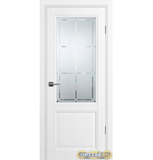 Дверь PSU-37 / Цвет Белый / Сатинат, гравированное / Двери PROFILO PORTE