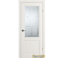 Дверь PSU-37 / Цвет Зефир / Сатинат, худ. гравировка / Двери PROFILO PORTE
