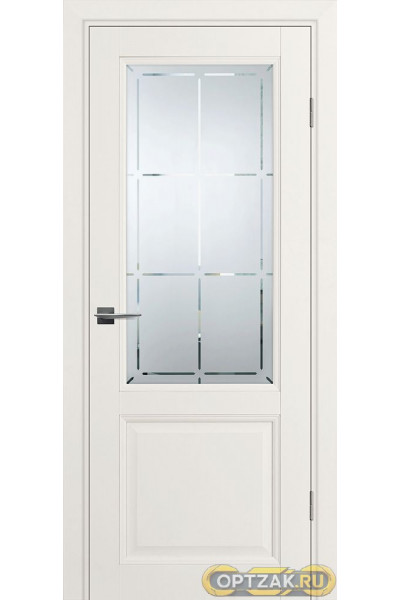 Дверь PSU-37 / Цвет Зефир / Сатинат, худ. гравировка / Двери PROFILO PORTE