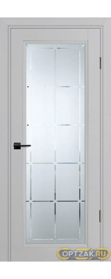 Дверь PSU-35 / Цвет Агат / Сатинат, гравированное / Двери PROFILO PORTE