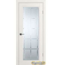 Дверь PSU-35 / Цвет Зефир / Сатинат, худ. гравировка / Двери PROFILO PORTE
