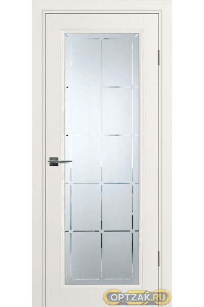 Дверь PSU-35 / Цвет Зефир / Сатинат, худ. гравировка / Двери PROFILO PORTE
