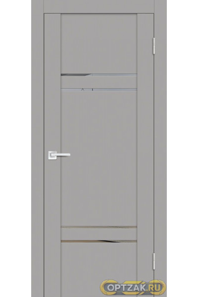 Дверь PST-5 / Цвет серый бархат / Зеркало тонированное / Двери PROFILO PORTE