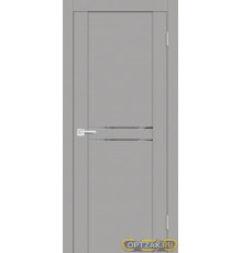 Дверь PST-4 / Цвет серый бархат / Зеркало тонированное / Двери PROFILO PORTE