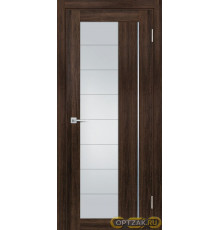 Дверь PSL-41 / Цвет Сан-ремо шоколад / белый сатинат / Двери PROFILO PORTE