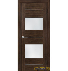 Дверь PSL-21 / Цвет Сан-ремо шоколад / белый сатинат / Двери PROFILO PORTE