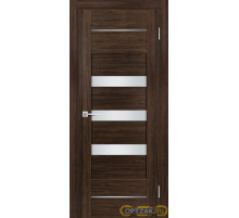 Дверь PSL-18 / Цвет Сан-ремо шоколад / белый сатинат / Двери PROFILO PORTE