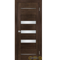 Дверь PSL-18 / Цвет Сан-ремо шоколад / белый сатинат / Двери PROFILO PORTE