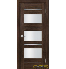 Дверь PSL-11 / Цвет Сан-ремо шоколад / белый сатинат / Двери PROFILO PORTE