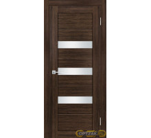 Дверь PSL- 9 / Цвет Сан-ремо шоколад / белый сатинат / Двери PROFILO PORTE