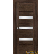 Дверь PSL- 9 / Цвет Сан-ремо шоколад / белый сатинат / Двери PROFILO PORTE