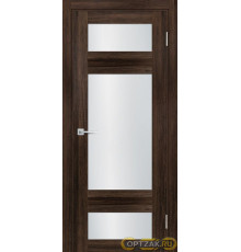 Дверь PSL- 6 / Цвет Сан-ремо шоколад / белый сатинат / Двери PROFILO PORTE
