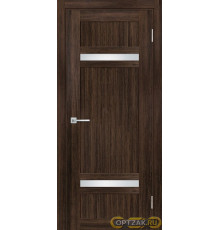 Дверь PSL- 5 / Цвет Сан-ремо шоколад / белый сатинат / Двери PROFILO PORTE