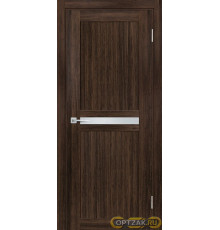 Дверь PSL- 3 / Цвет Сан-ремо шоколад / белый сатинат / Двери PROFILO PORTE
