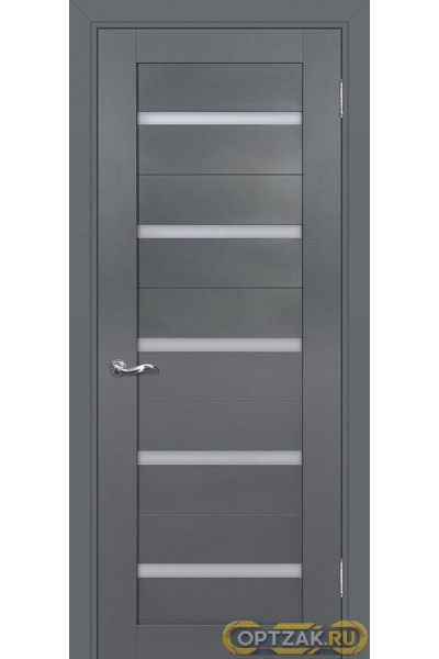 Дверь PSC-7 / Цвет Графит / белый сатинат / Двери PROFILO PORTE