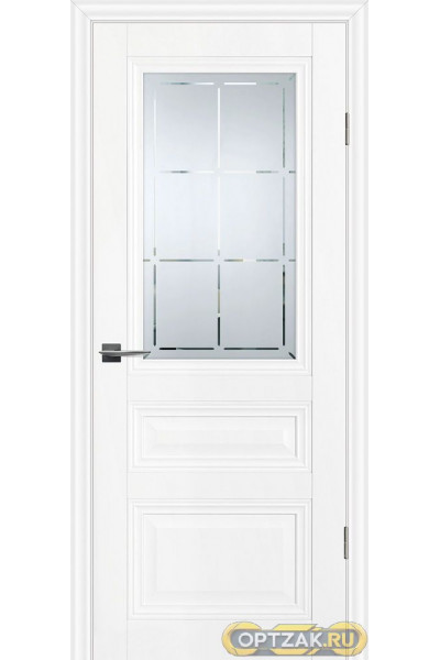 Дверь PSC-39 / Цвет Белый / Сатинат, гравированное / Двери PROFILO PORTE