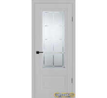 Дверь PSC-37 / Цвет Агат / Сатинат, гравированное / Двери PROFILO PORTE